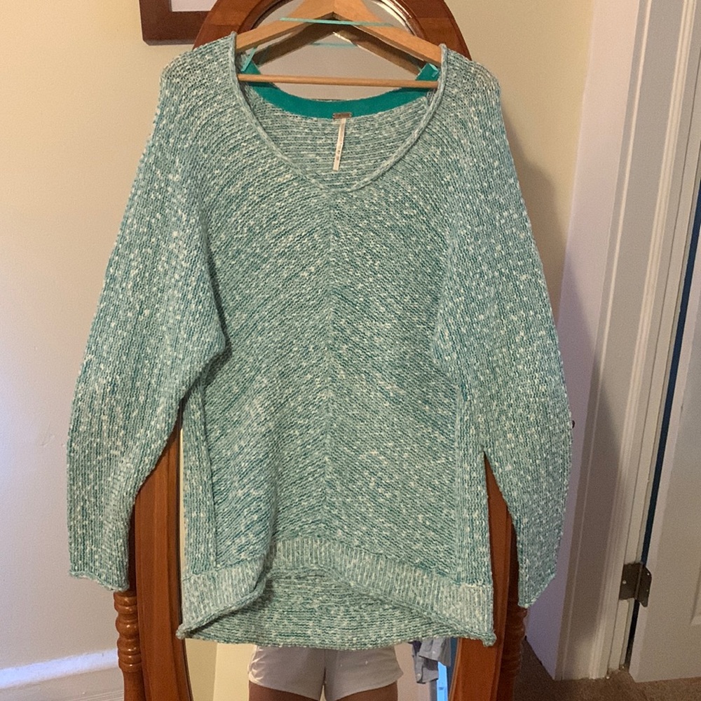 NWOT Free People Sweater - Teal